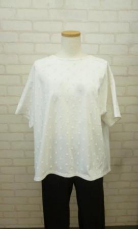 【クリアランスセール】エムビー　ポルカドット　Tシャツ:OW*80%OFF