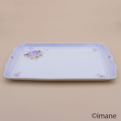 【入荷しました】imane　スミレ・アンティークトレーL