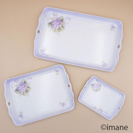【入荷しました】imane　スミレ・アンティークトレーL