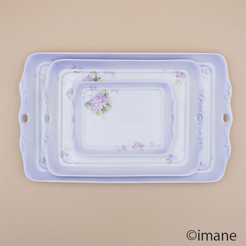 【入荷しました】imane　スミレ・アンティークトレーL