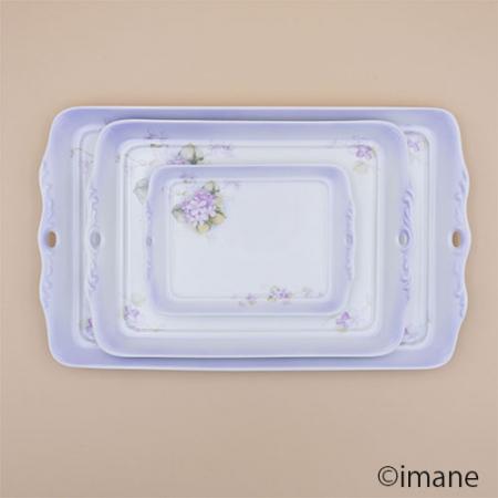 【入荷しました】imane　スミレ・アンティークトレーL