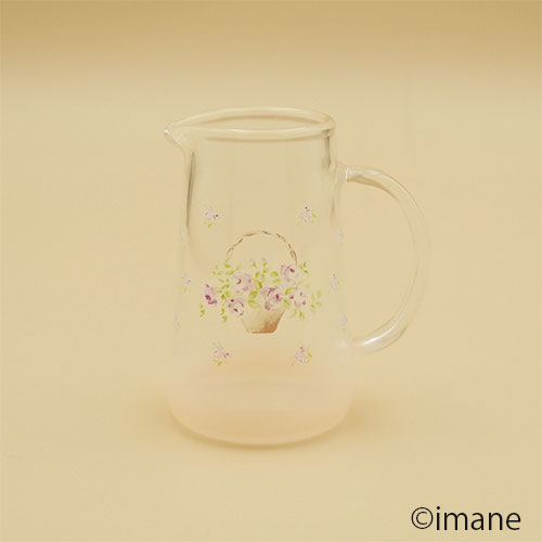【入荷しました】imane　ローズバスケット・ガラスピッチャー