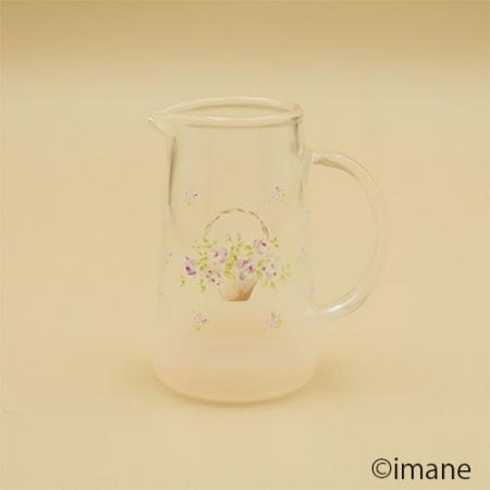 【入荷しました】imane　ローズバスケット・ガラスピッチャー