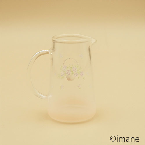 【入荷しました】imane　ローズバスケット・ガラスピッチャー