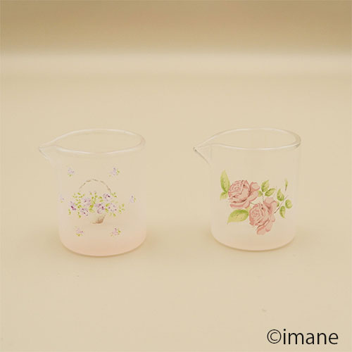 【入荷しました】imane　ローズバスケット・ガラスミルクピッチャー