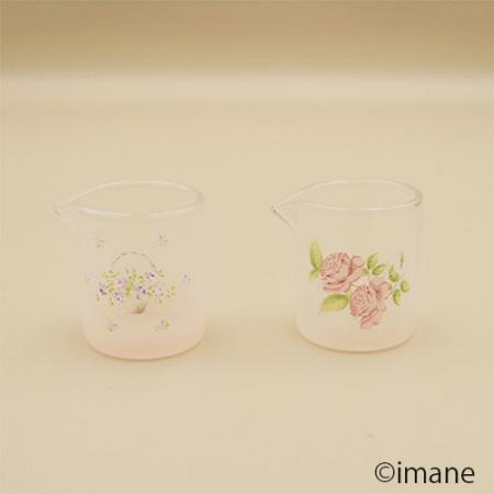 【入荷しました】imane　ローズバスケット・ガラスミルクピッチャー