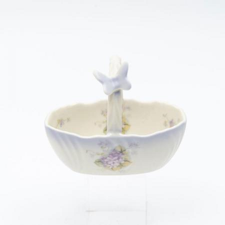 【8月下旬入荷予定】imane　スミレ・蝶付き花かご(入荷数に限りがございます)