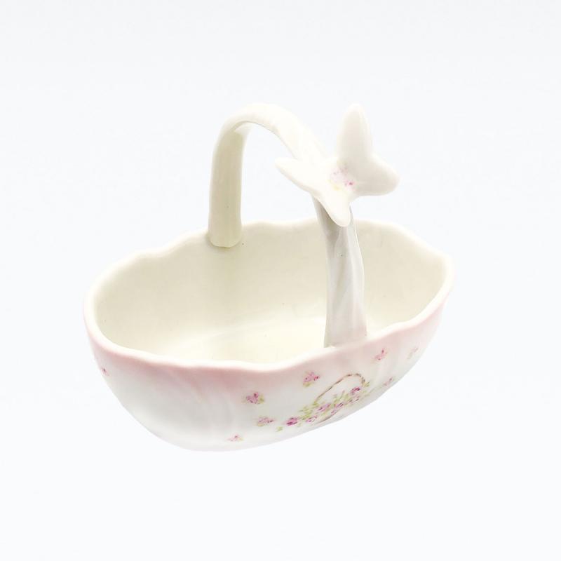 【8月下旬入荷予定】imane　ローズバスケット・蝶付き花かご(入荷数に限りがございます)
