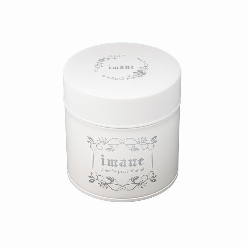 【7月新商品】imane　缶・アンティークマットホワイトS