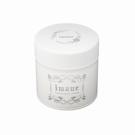 【7月新商品】imane　缶・アンティークマットホワイトS