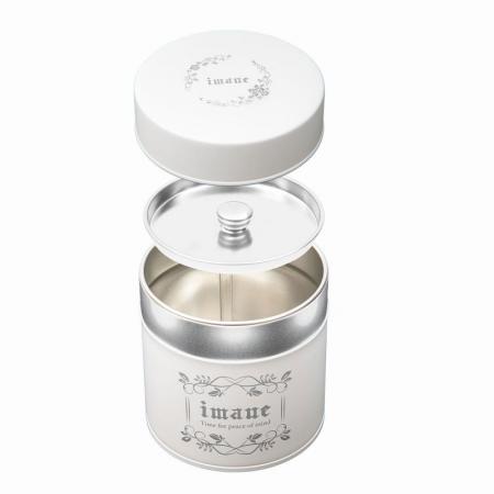 【7月新商品】imane　缶・アンティークマットホワイトS