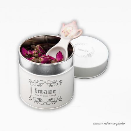 【7月新商品】imane　缶・アンティークマットホワイトS