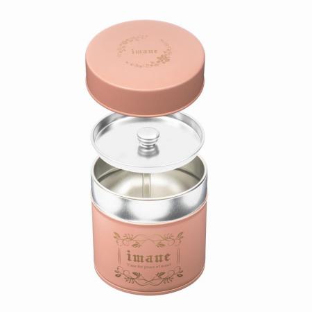 【7月新商品】imane　缶・アンティークマットピンクS