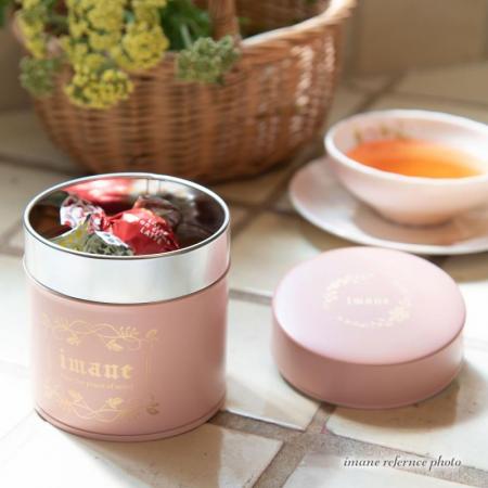 【7月新商品】imane　缶・アンティークマットピンクS