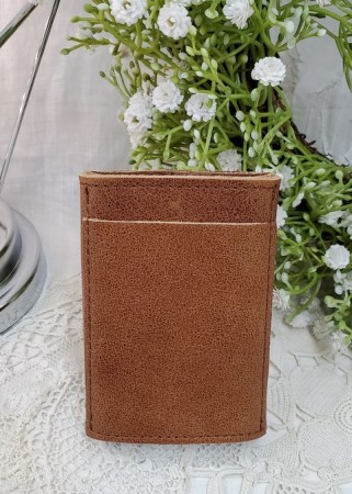 クレドラン　DEMI BOX COIN CARD CASE:CAMEL