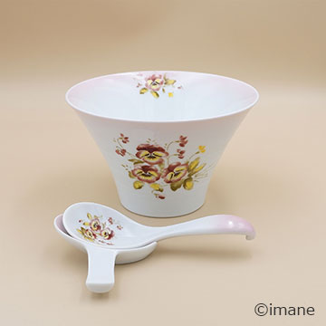 【2024.9月の新商品】imane　パンジー・ヌードルボウル