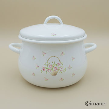 【2024.9月の新商品・入荷しました】imane　ローズバスケット・16㎝キャセロール