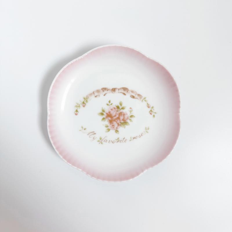 【2024.11月の新商品】imane　リボン・フラワーナッピー皿