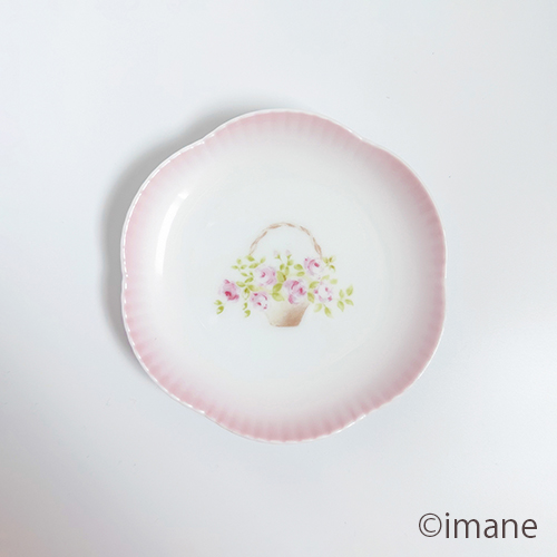 【2024.11月の新商品】imane　ローズバスケット・フラワーナッピー皿