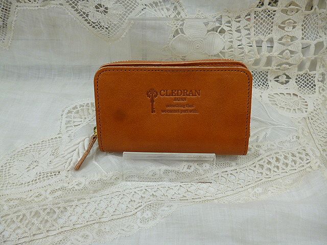 クレドラン　BLOU KEY COIN CASE:CAMEL