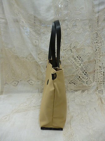 クレドラン　REGLE BASIC TOTE M:BEIGE×BLACK