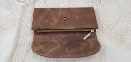 クレドラン　FOI LONG WALLET:BROWN