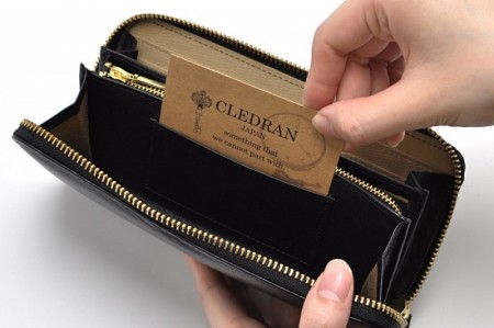 クレドラン　ESCA LONG WALLET:BLACK