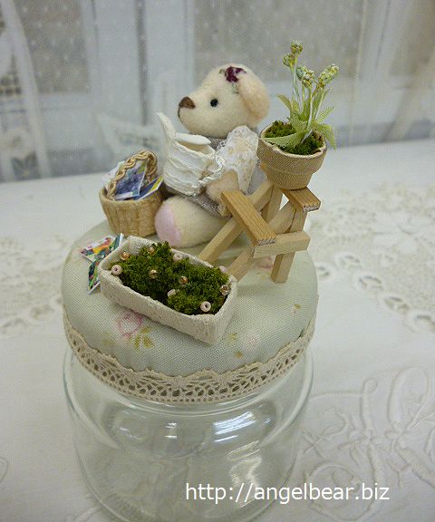 ボンクラージュ　ベア瓶　ガーデニング